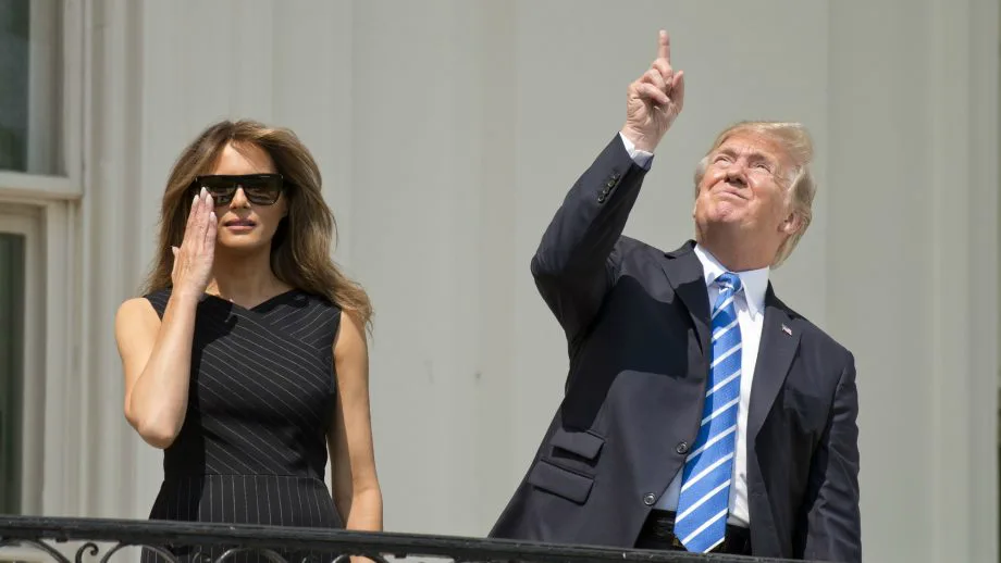 Trump staring at the Sun