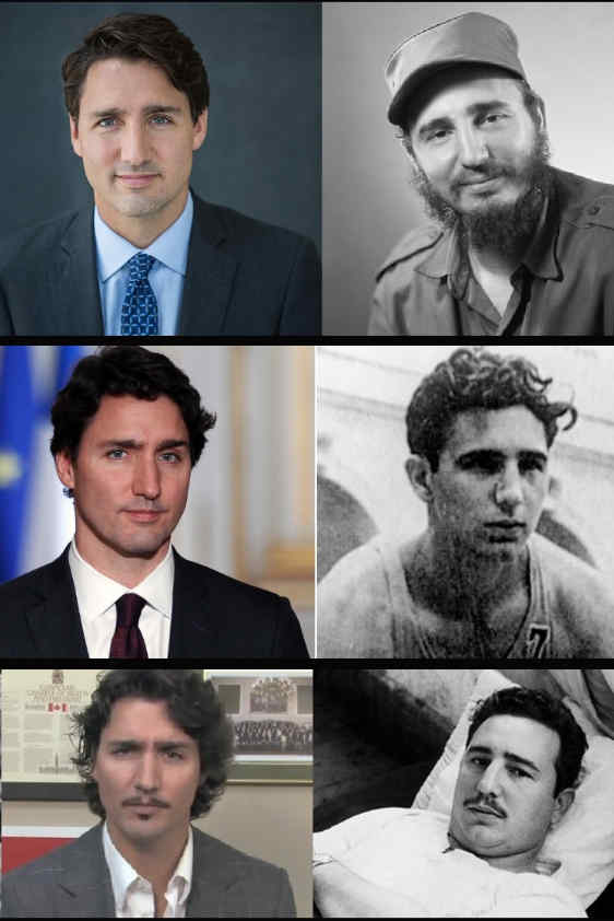 Justin Trudeau und Fidel Castro im Vergleich