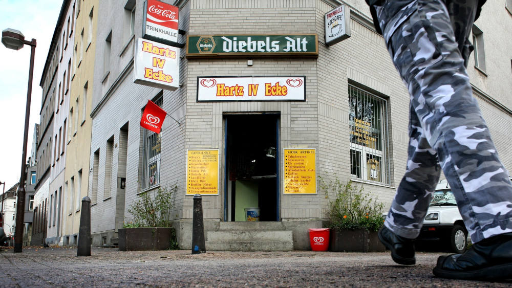 Kiosk 'Hartz IV Ecke' in Duisburg