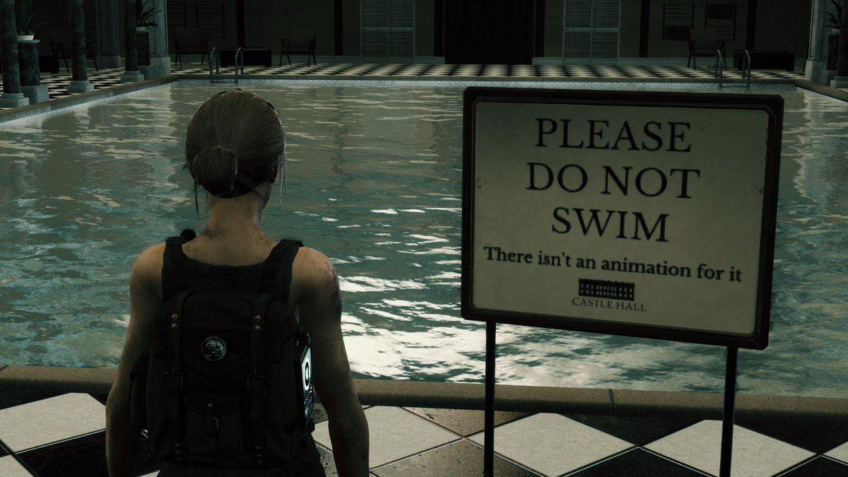 PLEASE DO NOT SWIM – There isn’t an animation for it