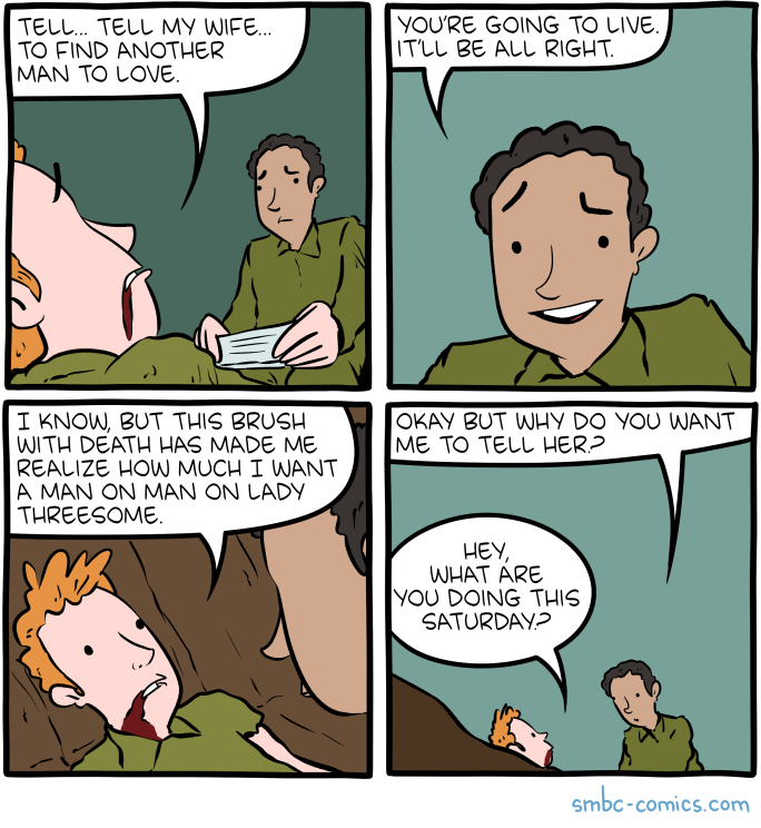 Saturday Morning Breakfast Cereal comics – Find a Man