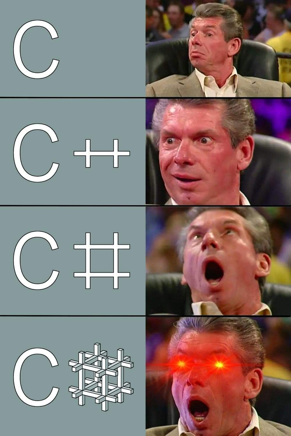 C, C++, C#, C❒