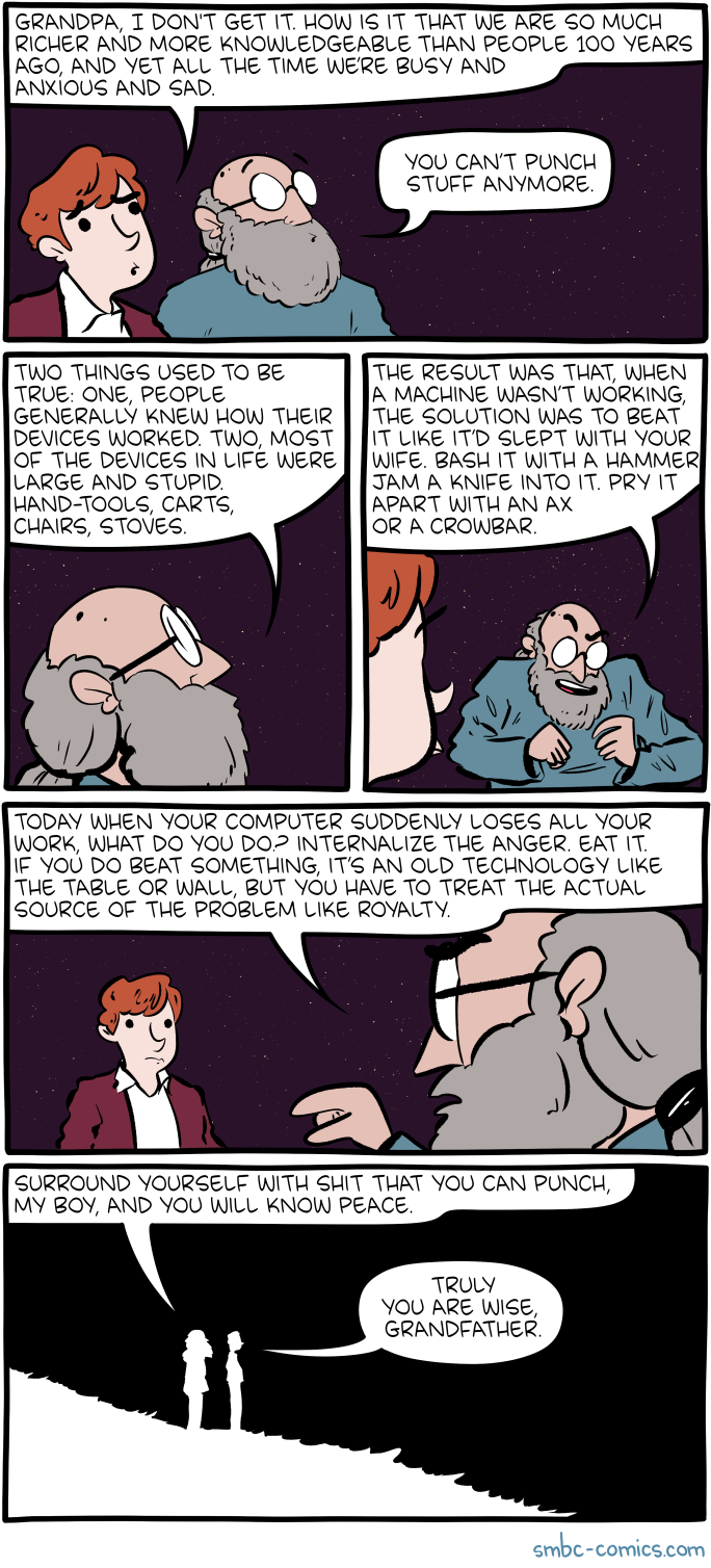 Saturday Morning Breakfast Cereal comics – Punch