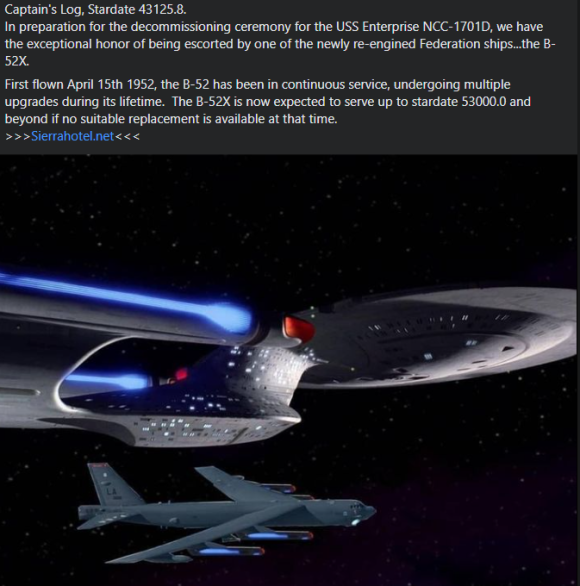 B-52 in Star Trek