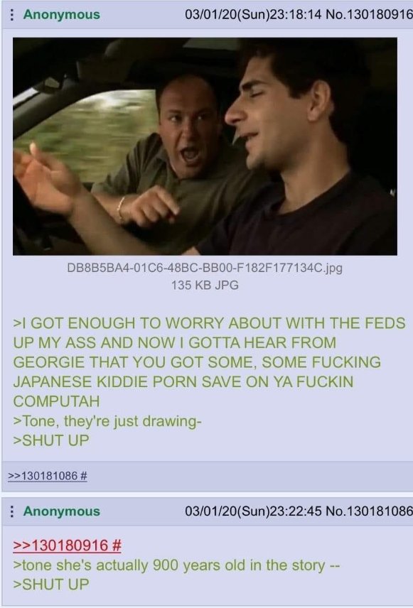 The Sopranos 4chan greentext
