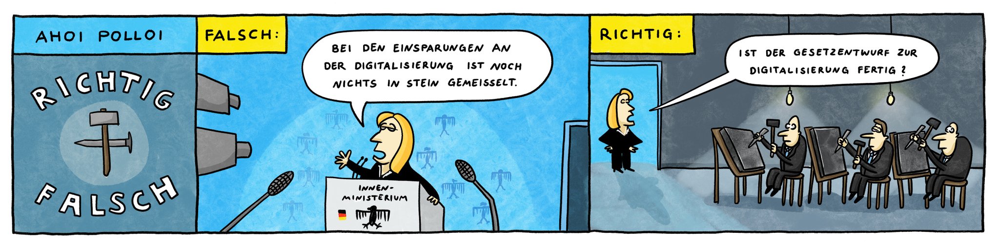 Ahoi Polloi Richtig + Falsch vom 6. August 2023: Digitalisierung