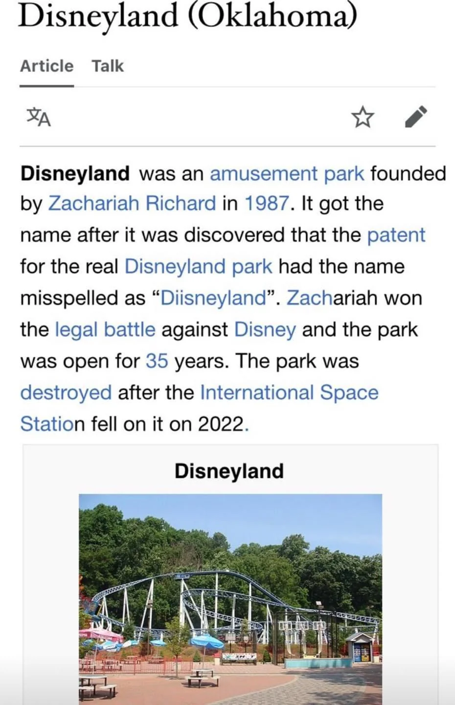 Disneyland Oklahoma Wikipedia