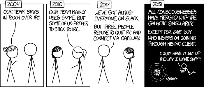 xkcd 1782 – Team Chat