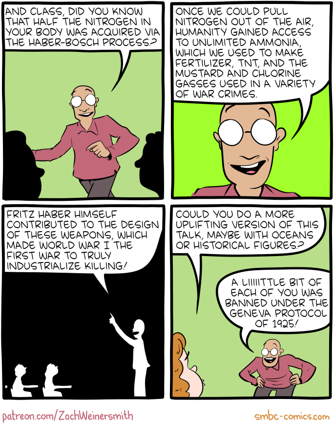 Saturday Morning Breakfast Cereal comics – Nitrogen