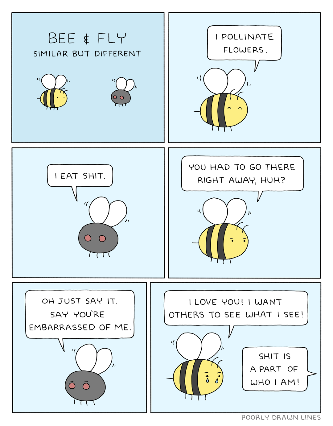 Poorly Drawn Lines – Bee and Fly