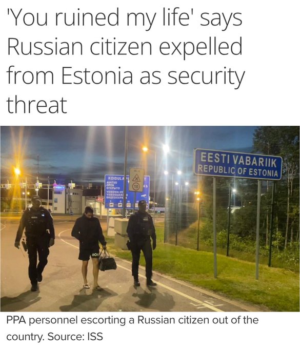 'You ruined my life' says Russian citizen expelled from Estonia as security threat
