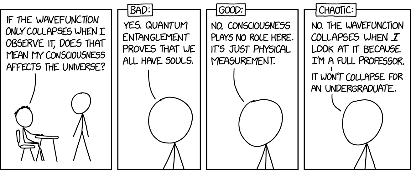 xkcd – Wavefunction Collapse