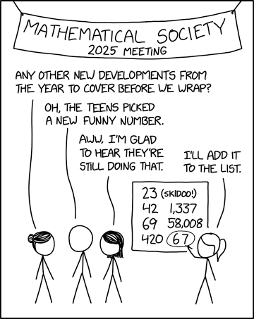xkcd 3184 – Funny Numbers